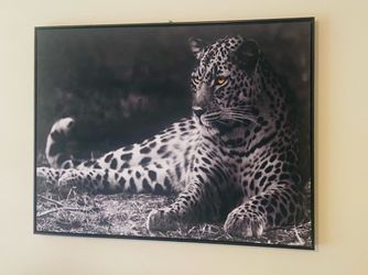 Large leopard art.