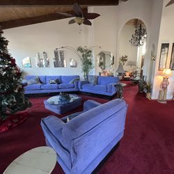 Vintage Beautiful Antique Sofa Set 5 Piece 