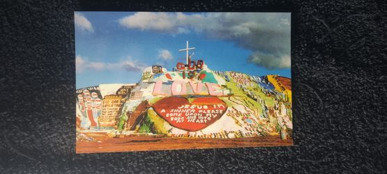 Slab City postcard Vintage 1980s 