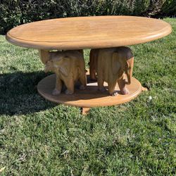 Antique Elephant Table 