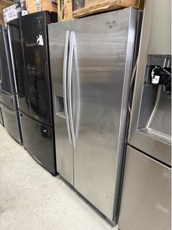 Whirlpool 21.2 Cu. Ft. Side-by-Side Refrigerator – Stainless Steel