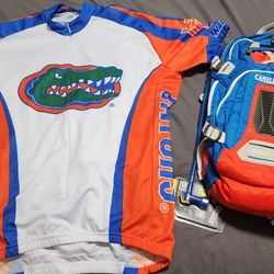 Florida Gators Cycling Jersey with matching Camelbak MuleNV Hydro Pack
