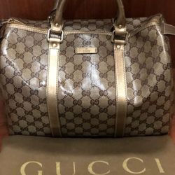 Gucci Monogram Doctor Boston Bag