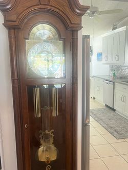 Grandfather Clock Tall Case Wood