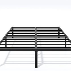 Metal Bed Frame Queen Size - 14 Inch Heavy-Duty Queen Platform Bed Frame No Box Spring Needed, Easy Assembly, Noise-Free, Sturdy Mattress Foundation, 