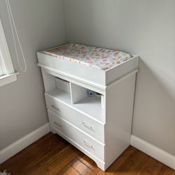 Baby Changing Table With Closet For Clothes 