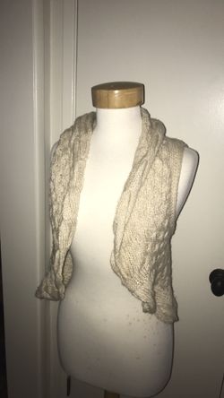 Love by Design Ivory Cream cardigan sweater small S