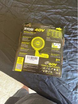 RYOBI 40 V fan topper