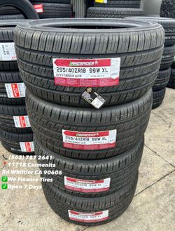 255/40ZR18 Landspider Set of Tires Installed and Balanced Set de Llantas Nuevas Instaladas y Balanceadas