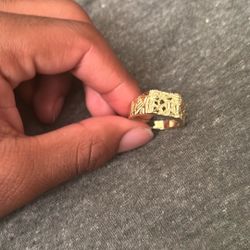 Gold Nugget Ring 