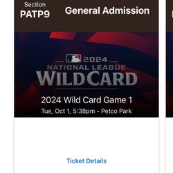 Padres Wild Card Game 1