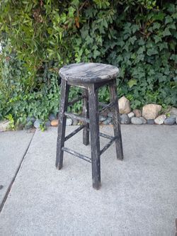 Wooden Stool Rustic