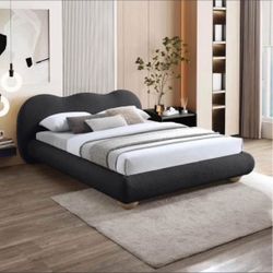 King Cloud Bed Frame - black