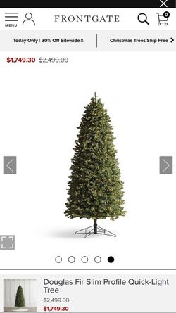 Douglas Fir Slim Profile Quick-Light 8ft Christmas Tree 🎄