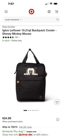 Disney igloo backpack cooler