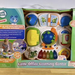 Leap Frog Little Office Learning Center Green LIKE NEW IN OPEN BOX!