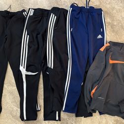 Adidas Youth Medium Training Pants + Nike Hoodie L