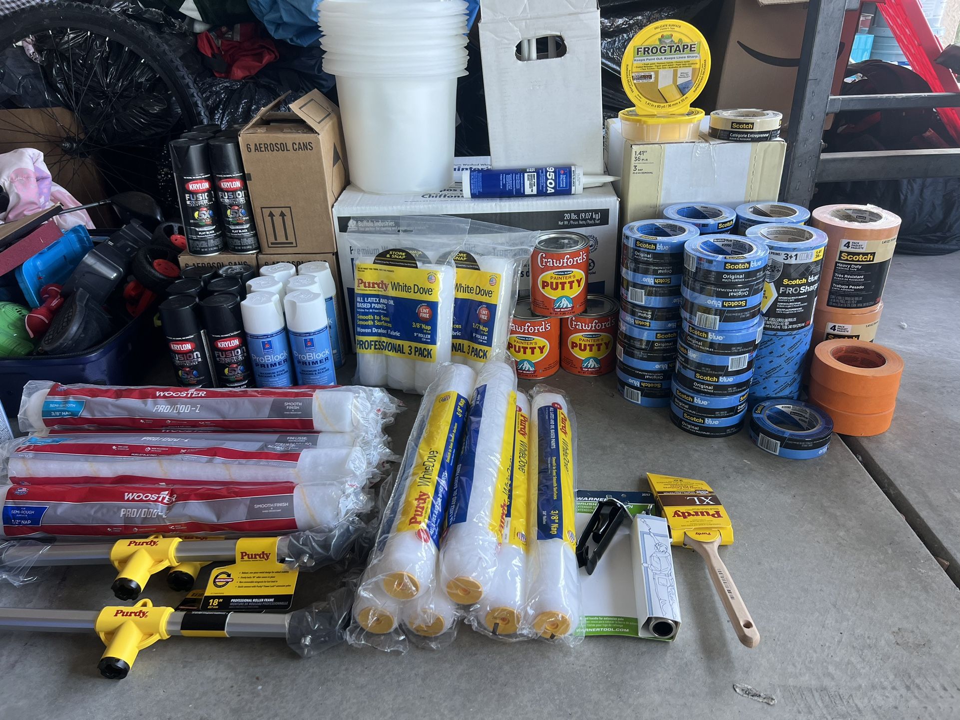 PAINT Tools And Supplies - Message For Prices