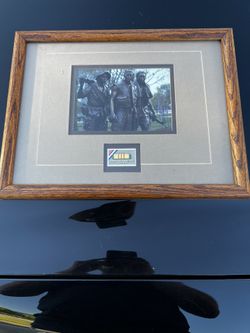 HONORING VIETNAM VETERANS - Framed - Ready To Hang - Print With Stamp