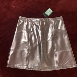 Pink Metallic Girl Skirt 