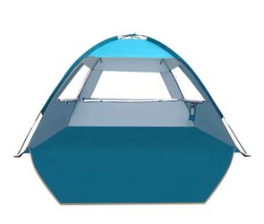 COMMOUDS Beach Tent Sun Shade for 3/4-5/6-7/8-10 Person, UPF 50+ Beach Sun Shelter Canopy Tent, Lightweight, Easy Set Up and Carry