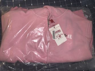 Supreme True Religion Zip Up Hooded Sweatshirt Pink Size Large