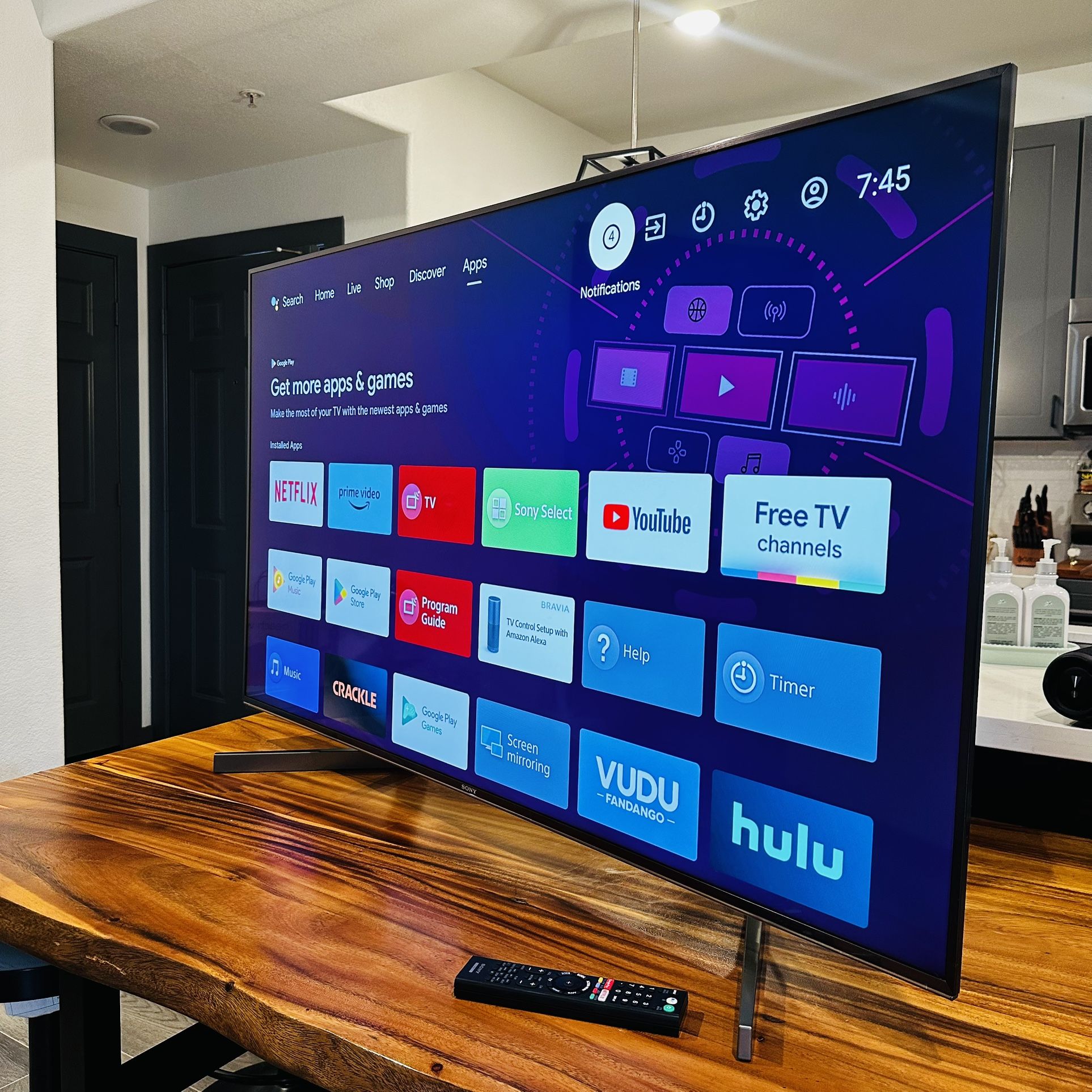 Sony 50” Smart TV UHD HDR 4k! Excellent Picture!! Google