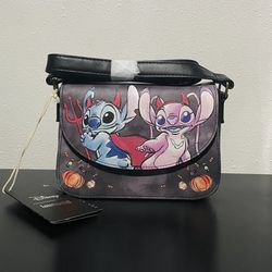 Loungefly Disney Stitch & Angel Devils Crossbody Bag