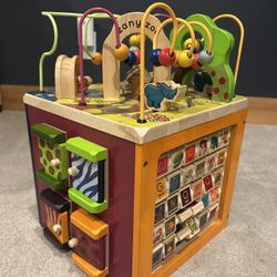 Wooden Activity Cube