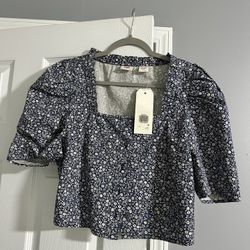 Levi's Women Joella Short-Sleeve Floral Top Medium