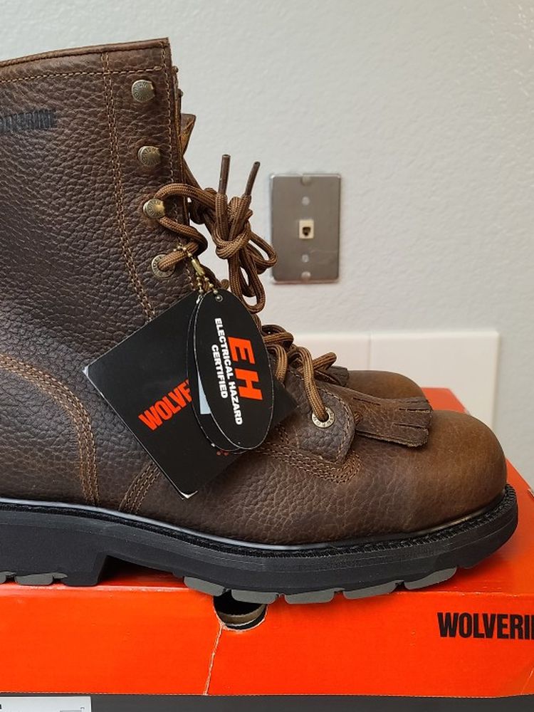 Brand New Wolverine Steel Toe Work Boots Size 10