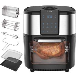 hOmeLabs 11.6 Quart XXL 8-in-1 Air Fryer Oven - Bake, Broil, Dehydrate and More - Complete Set of Dishwasher Safe Accessories Included