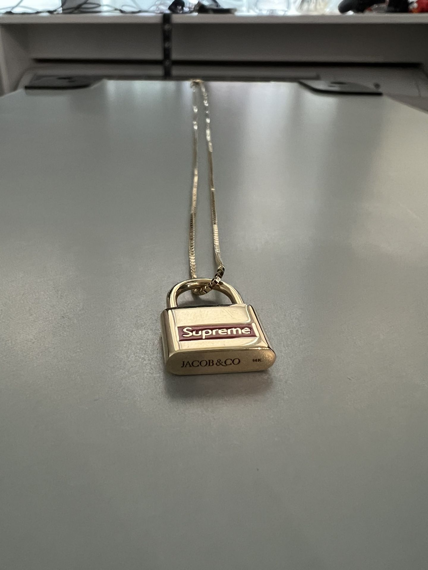 Supreme Jacob Co. 14k Gold Lock Pendant for Sale in Portland OR OfferUp