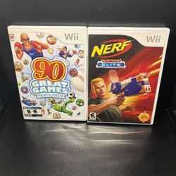 Family Party 90 Great Games Party + Nerf Strike Elite Sealed! Nintendo Wii