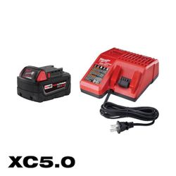 🔋 Cargador + Batería Milwaukee M18 XC5.0 NUEVOS – $95