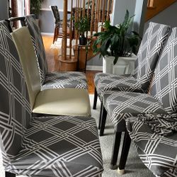 Six Chairs With Covers