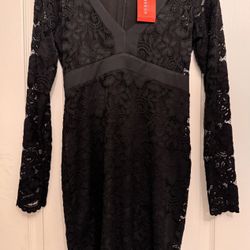 NEW GUESS BLACK LACE DRESS SIZE S 