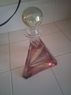 MARW Cristallerie Italian Decanter/Perfume Bottle