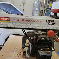 10in Craftsman Radial Arm Saw With Laser Trac