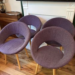 Funky Round 70's Style Chairs