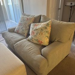 Sofa + Ottoman + Coffee Table – Great Condition