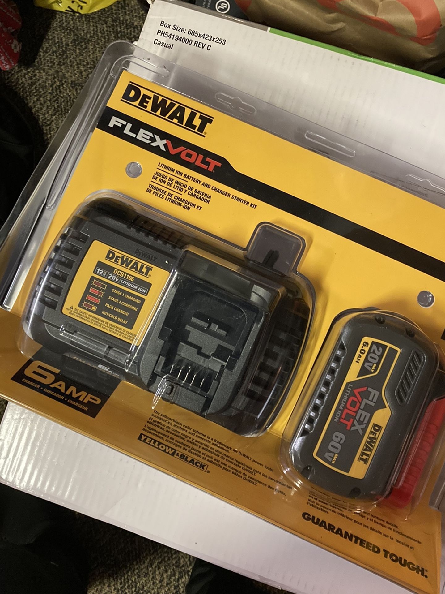 Dewalt Flexvolt 6ah With Charger