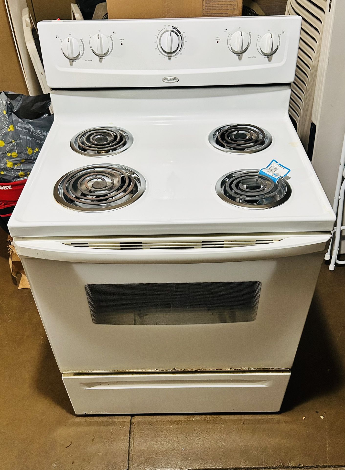 Whirlpool Stove Electric 