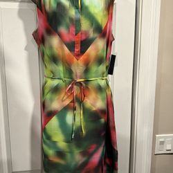 Psychedelic Splash Sheath Dress