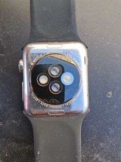 Apple Watch 38mm Stainless Steel Black Band
