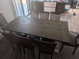 Large dining table Set with  8 chairs
