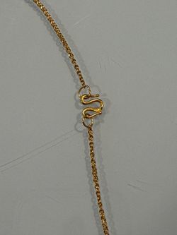 24Kt Cable Chain, 24 inches, Old world S-Clasp