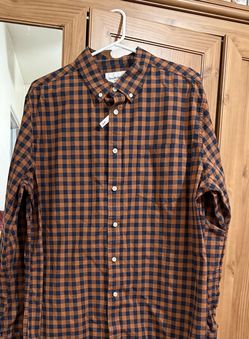 Goodfellow & co plaid shirt for men. Size XL slim