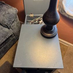 Dark Blue End Table