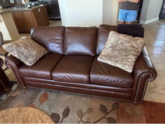 Beautiful nail head couch